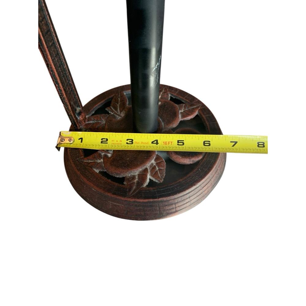 Apple Cast Iron Paper Towel Holder Farmhouse Kitchen Decor 15" Freestanding - Picture 11 of 11